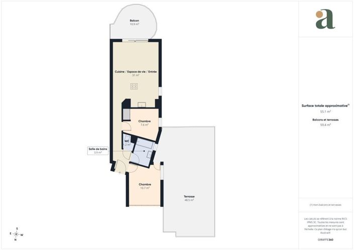 Image No.12-Appartement de 2 chambres à vendre à Le Cannet