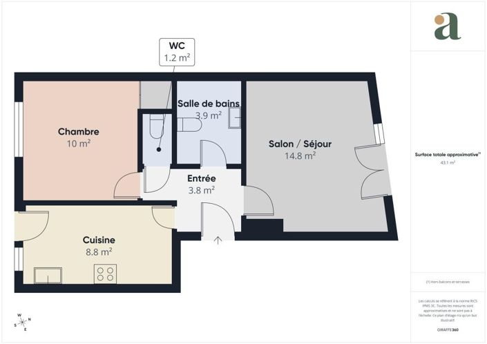 Image No.14-Appartement de 1 chambre à vendre à Tours