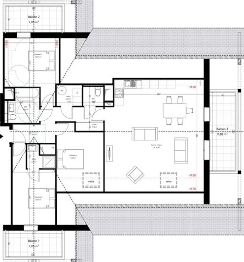 Image No.9-3 Bed Apartment for sale