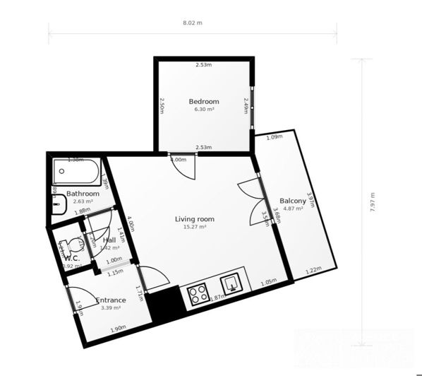 Image No.19-1 Bed Apartment for sale