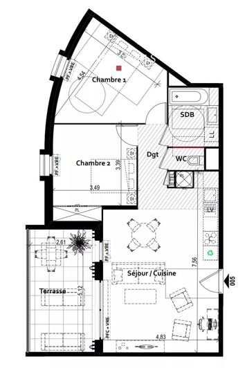 Image No.6-2 Bed Apartment for sale