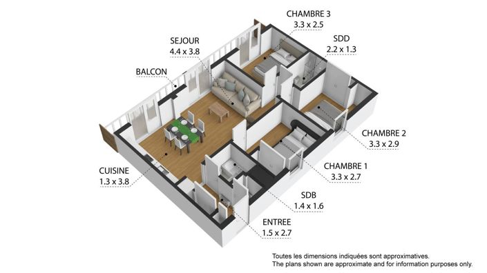 Image No.24-3 Bed Apartment for sale