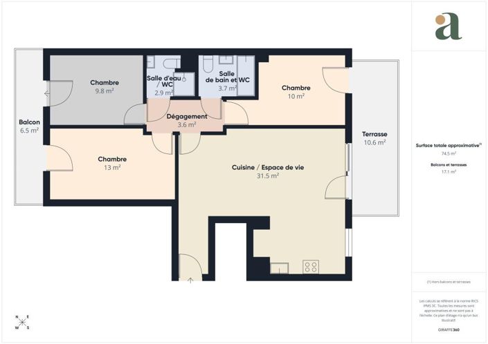 Image No.3-Appartement de 3 chambres à vendre