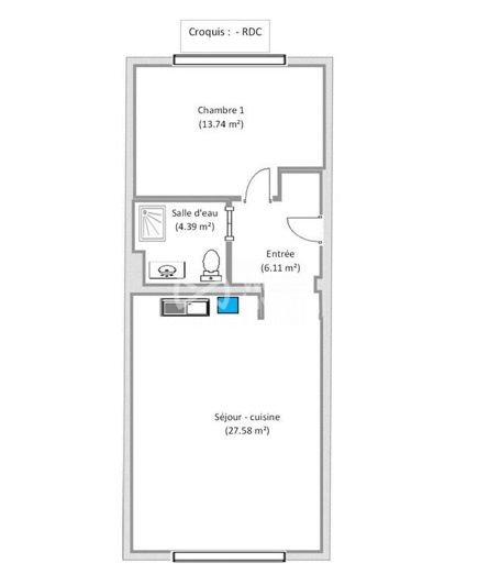Image No.7-Appartement de 1 chambre à vendre
