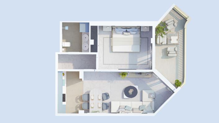 Image No.22-1 Bed Apartment for sale