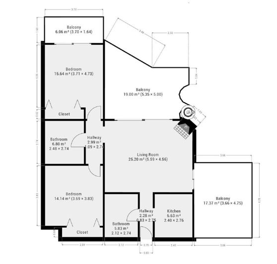Image No.25-2 Bed Apartment for sale