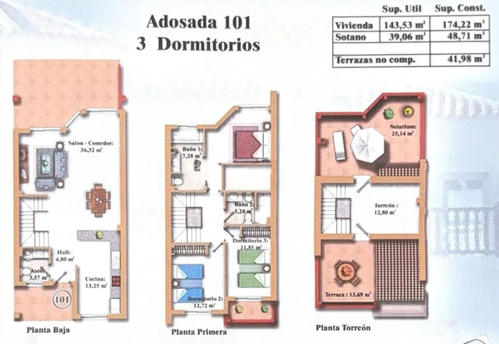Image No.18-3 Bed Townhouse for sale