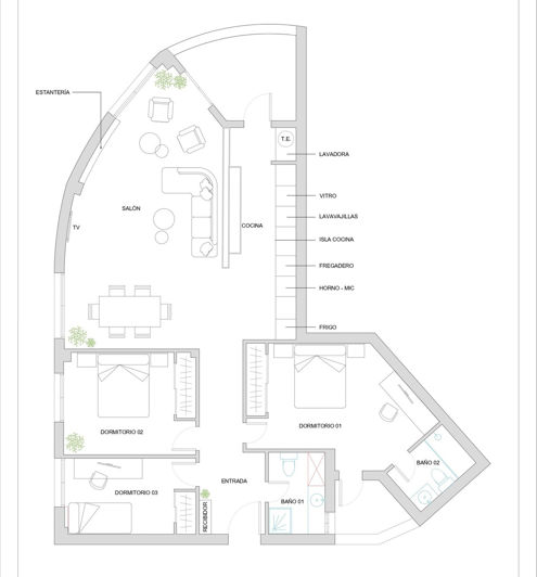 Image No.37-3 Bed Apartment for sale