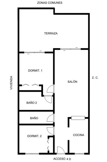 Image No.20-2 Bed Apartment for sale