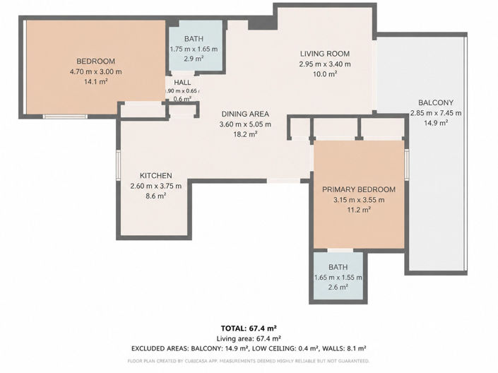 Image No.20-2 Bed Apartment for sale