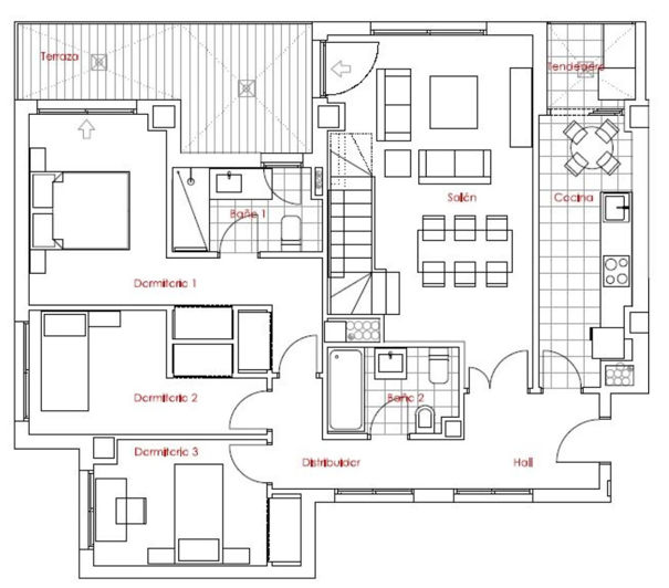 Image No.54-3 Bed Apartment for sale