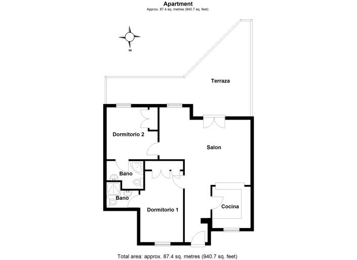 Image No.31-2 Bed Apartment for sale