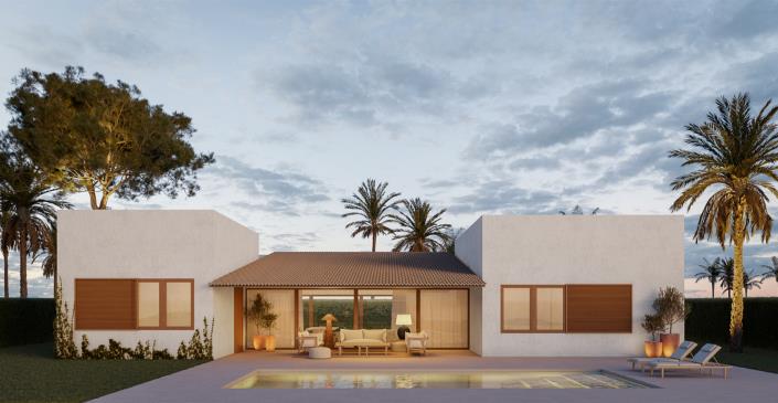 Image No.1-Villa / Détaché de 3 chambres à vendre à La Manga del Mar Menor