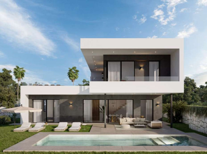 Image No.2-Villa de 4 chambres à vendre à Mijas