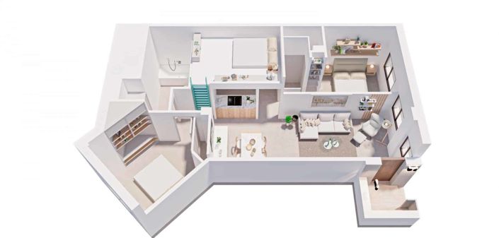 Image No.3-Appartement de 2 chambres à vendre à Pilar de la Horadada