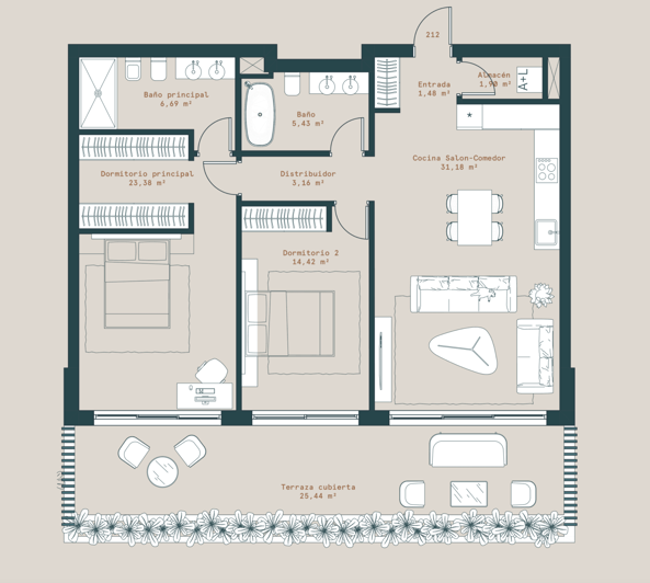 Image No.18-2 Bed Apartment for sale