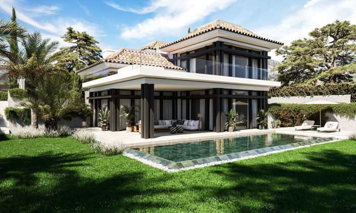 Image No.3-Villa de 4 chambres à vendre à Marbella