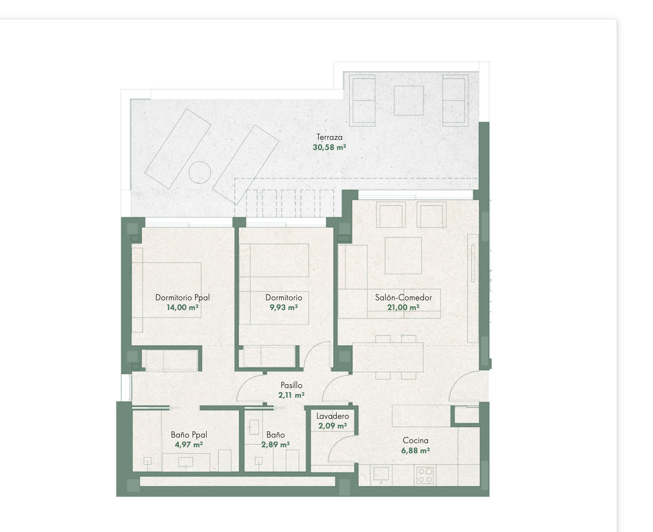 Image No.30-2 Bed Apartment for sale
