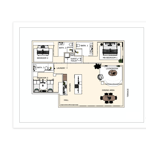 Image No.41-3 Bed Apartment for sale