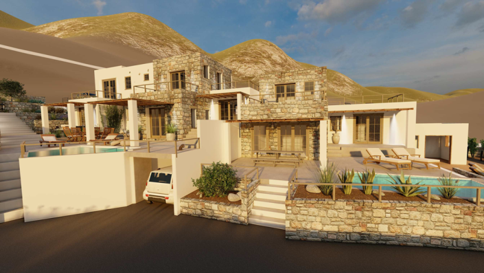 Image No.1-Villa / Détaché de 6 chambres à vendre à Kalymnos