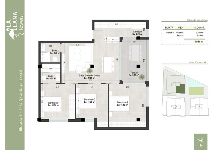 Image No.40-3 Bed Apartment for sale