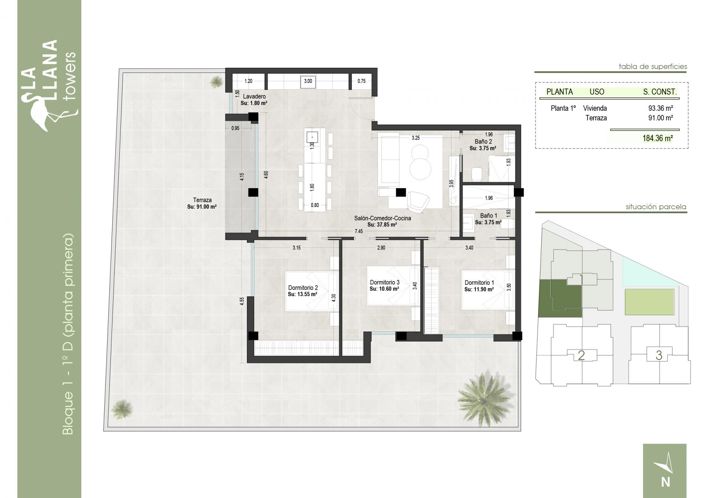 Image No.41-3 Bed Apartment for sale