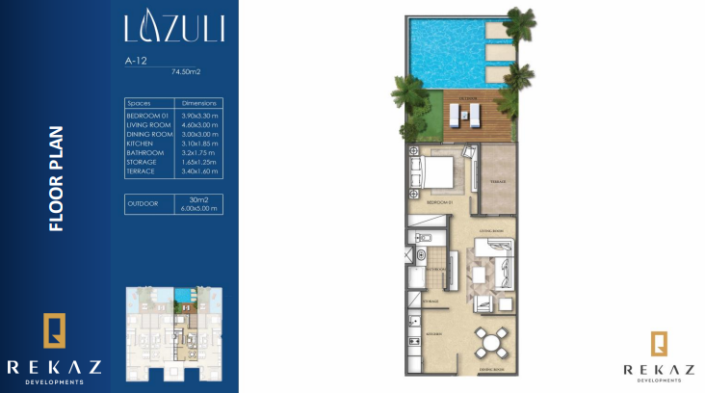 Image No.34-1 Bed Apartment for sale