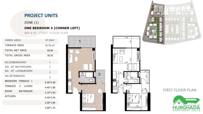 Image No.47-1 Bed Apartment for sale