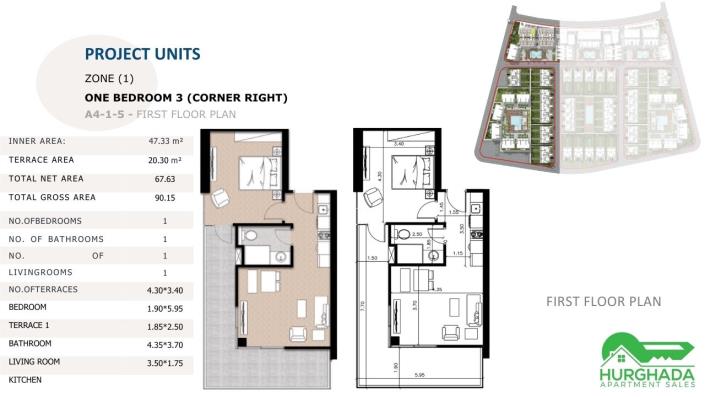 Image No.48-1 Bed Apartment for sale