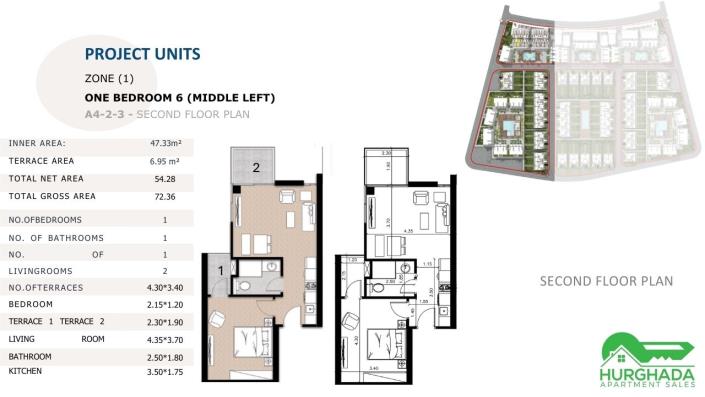 Image No.54-1 Bed Apartment for sale