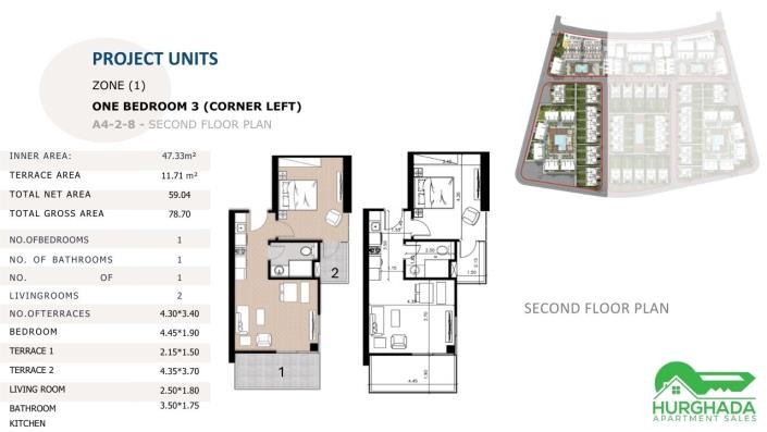 Image No.59-1 Bed Apartment for sale