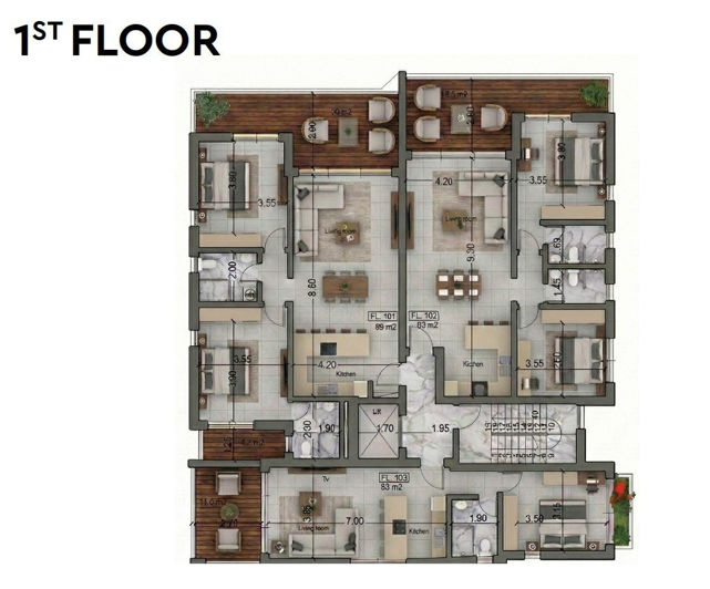 Image No.7-Appartement de 1 chambre à vendre à Koloni