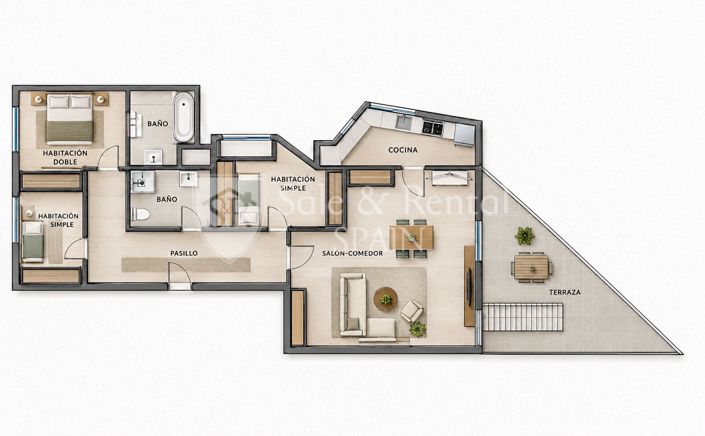 Image No.39-3 Bed Flat for sale