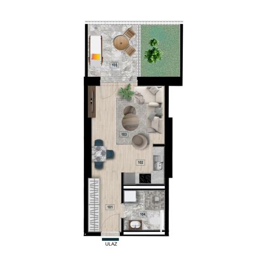 Image No.11-Appartement de 3 chambres à vendre à Bar