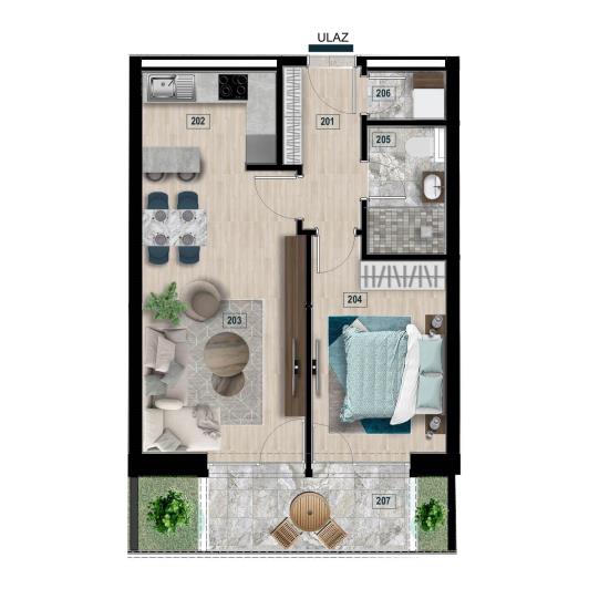 Image No.12-Appartement de 3 chambres à vendre à Bar