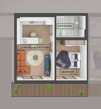 Image No.5-Appartement de 1 chambre à vendre à Tivat