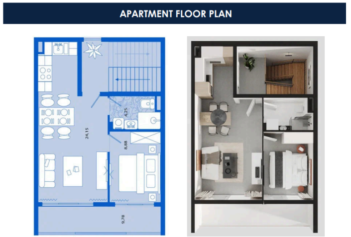 Image No.10-1 Bed Apartment for sale