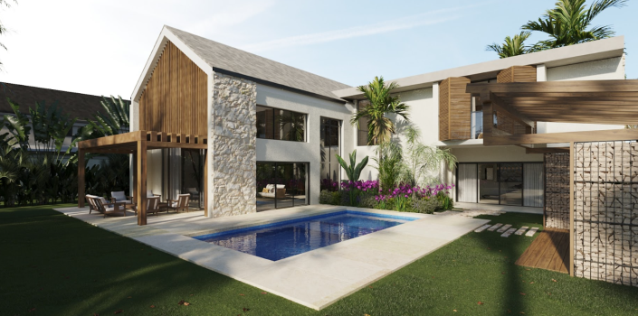 Image No.1-Maison / Villa de 3 chambres à vendre à Punta Cana