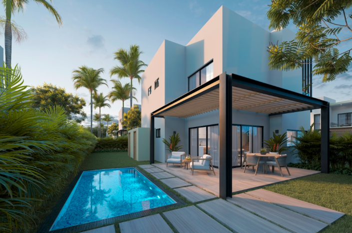 Image No.1-Maison / Villa de 3 chambres à vendre à Punta Cana