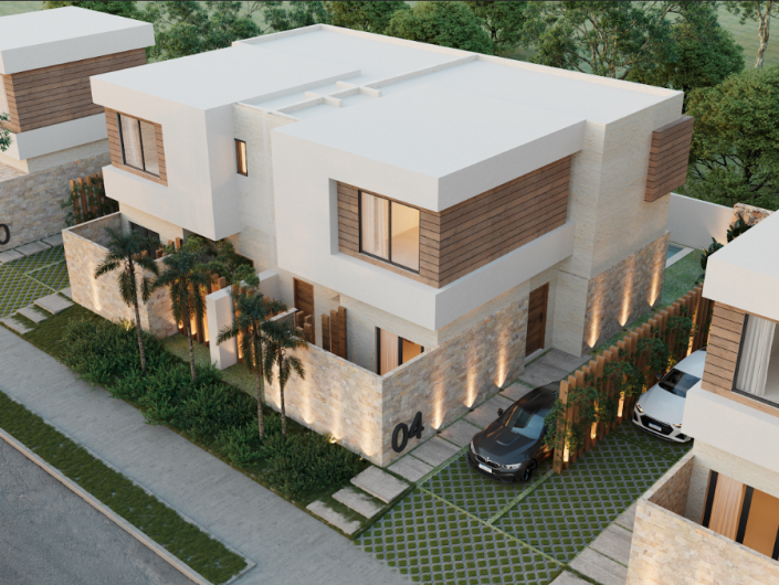 Image No.1-Maison / Villa de 3 chambres à vendre à Punta Cana