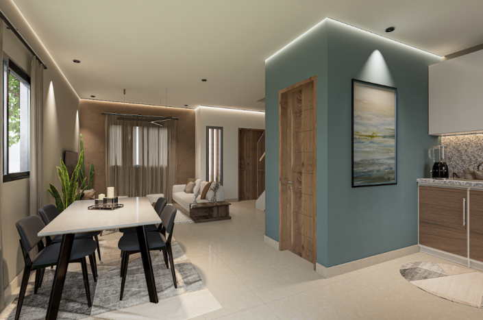 Image No.2-Maison de ville de 2 chambres à vendre à Punta Cana