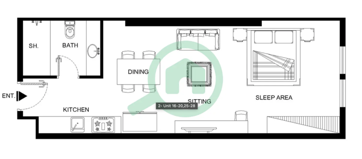 Image No.10-1 Bed Apartment for sale