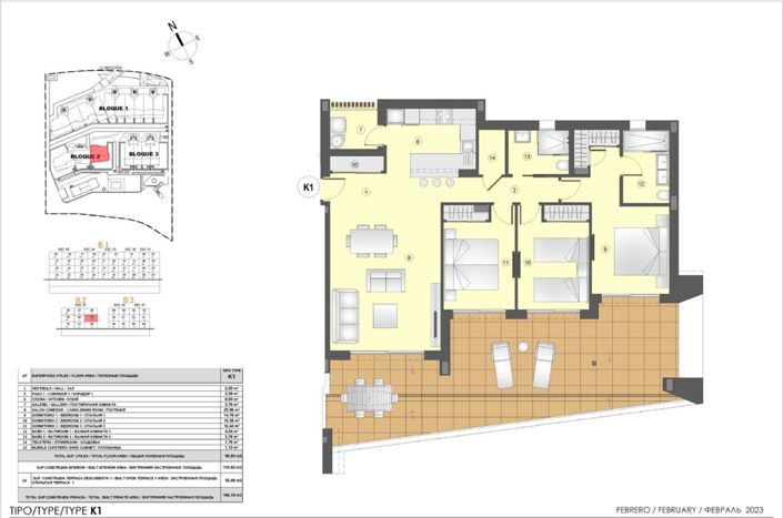 Image No.21-3 Bed Apartment for sale