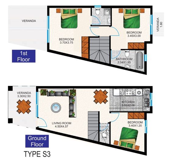 Image No.2-Maison de 3 chambres à vendre à Tombs of the Kings