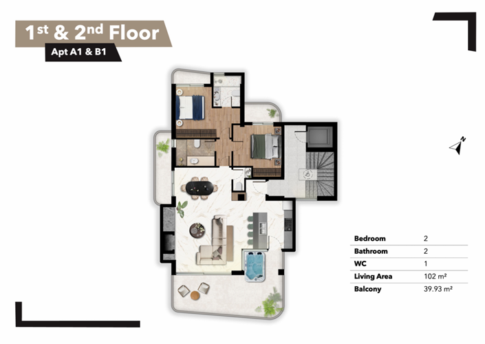 Image No.2-2 Bed Apartment for sale