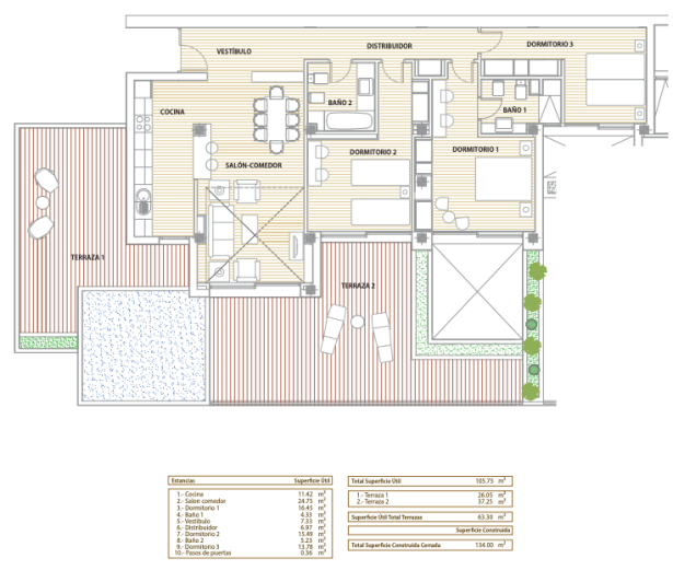 Image No.7-Appartement de 2 chambres à vendre à Caleta De Fuste