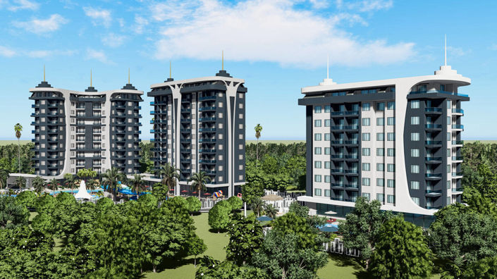 Image No.4-Appartement de 1 chambre à vendre à Avsallar