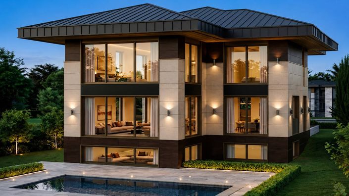 Spacious Villa for Sale with Nature View in Beykoz Istanbul