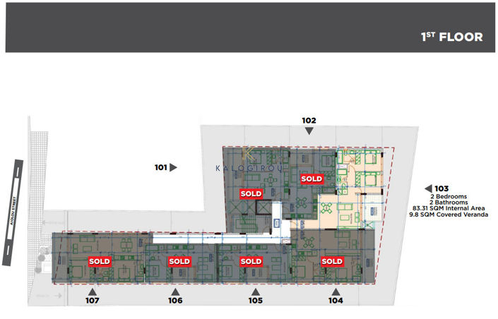 Image No.5-Appartement de 1 chambre à vendre à Leivadia