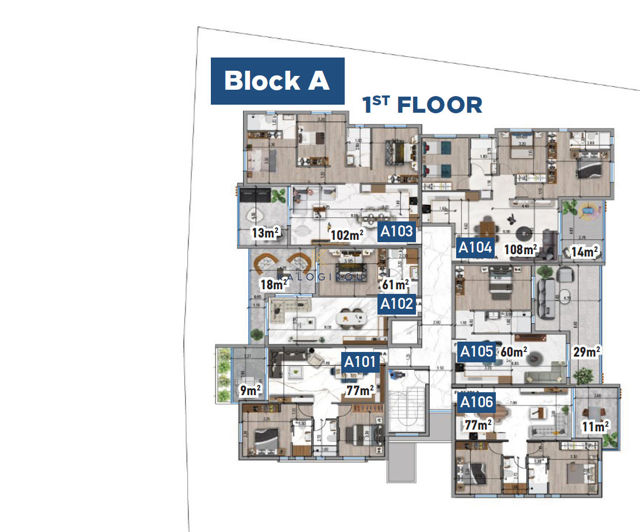 Image No.11-1 Bed Apartment for sale